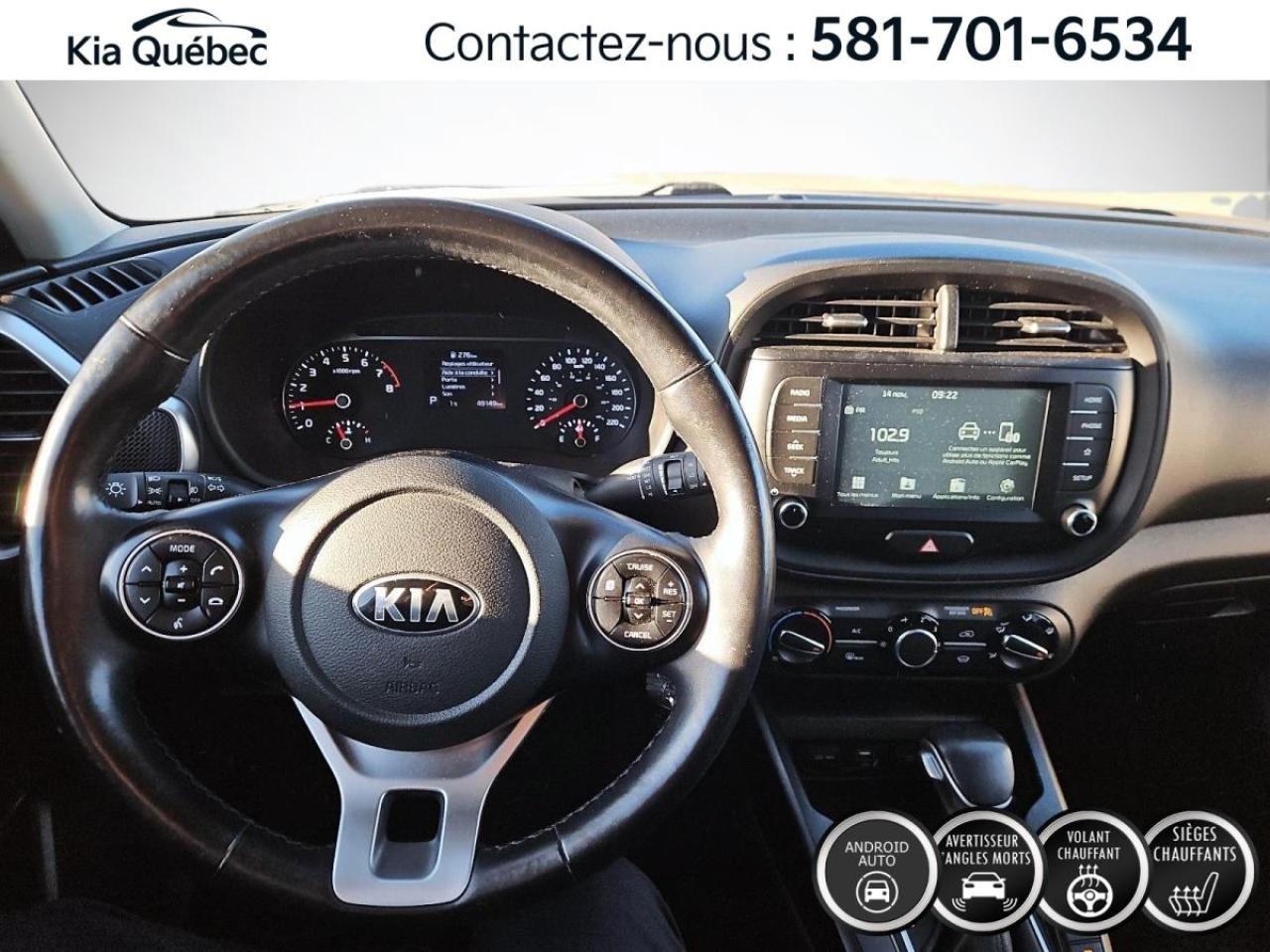 Used 2020 Kia Soul EX * CARPLAY* SIEGES CHAUFFANTS* ANGLES MORTS* for sale in Québec, QC