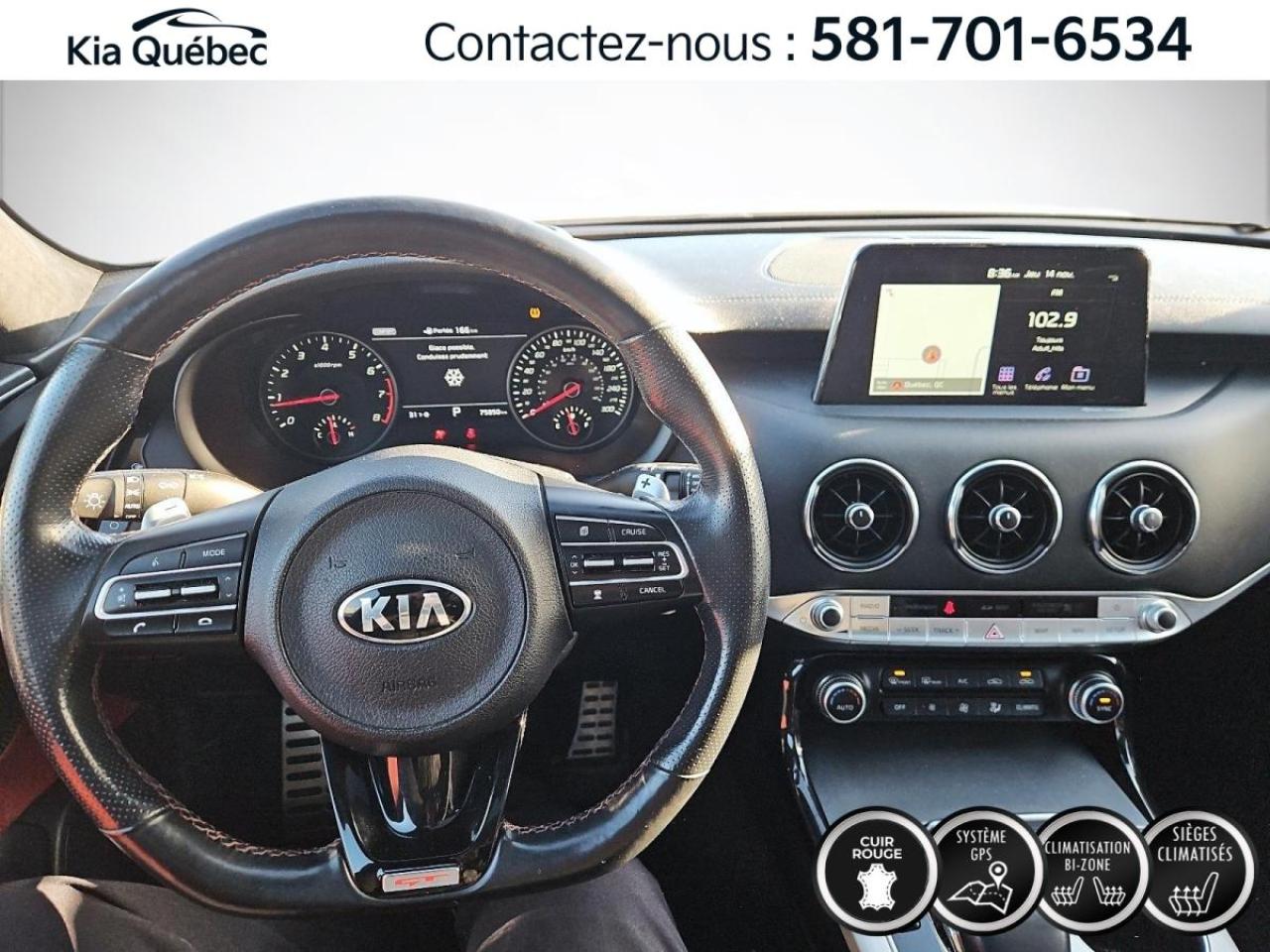 Used 2019 Kia Stinger GT LIMITED * AWD* V6* BI-TURBO* CAMERA 360* for sale in Québec, QC