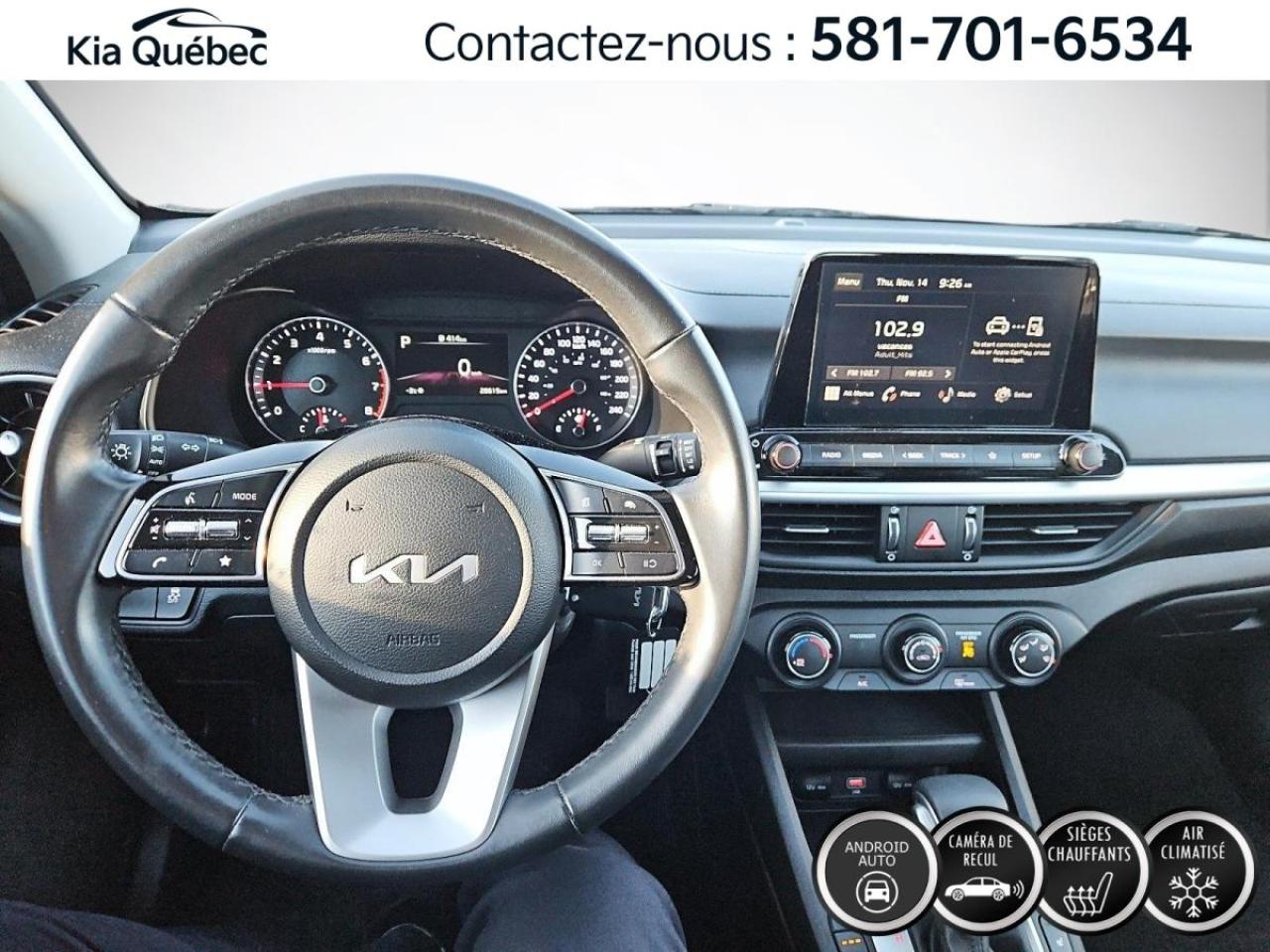 Used 2023 Kia Forte LX * CVT* CARPLAY* CAMERA* SIEGES CHAUFFANTS* for sale in Québec, QC