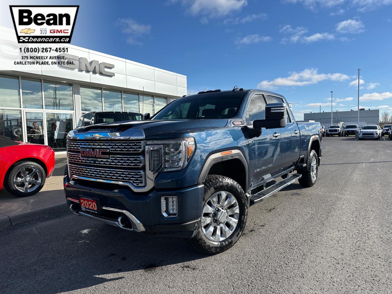 Used 2020 GMC Sierra 2500 HD Denali 6.6L DURAMAX WITH REMOTE START/ENTRY, SUNROOF, HEATED SEATS, HEATED STEERING WHEEL, VENTILATED SEATS, HD SURROUND VISION, BOSE SPEAKER SYSTEM, APPLE CARPLAY AND ANDROID AUTO for sale in Carleton Place, ON