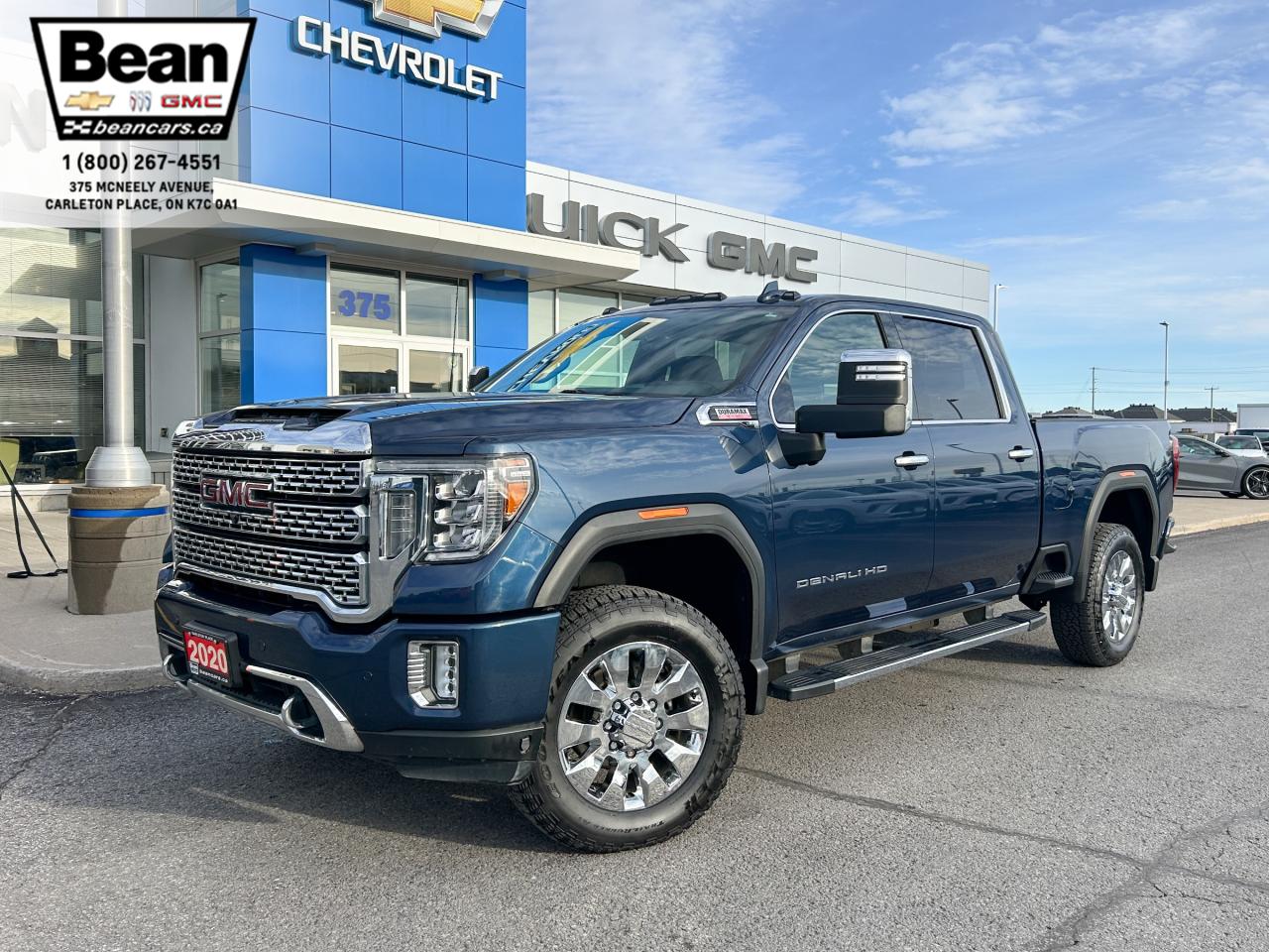 Used 2020 GMC Sierra 2500 HD Denali 6.6L DURAMAX WITH REMOTE START/ENTRY, SUNROOF, HEATED SEATS, HEATED STEERING WHEEL, VENTILATED SEATS, HD SURROUND VISION, BOSE SPEAKER SYSTEM, APPLE CARPLAY AND ANDROID AUTO for sale in Carleton Place, ON