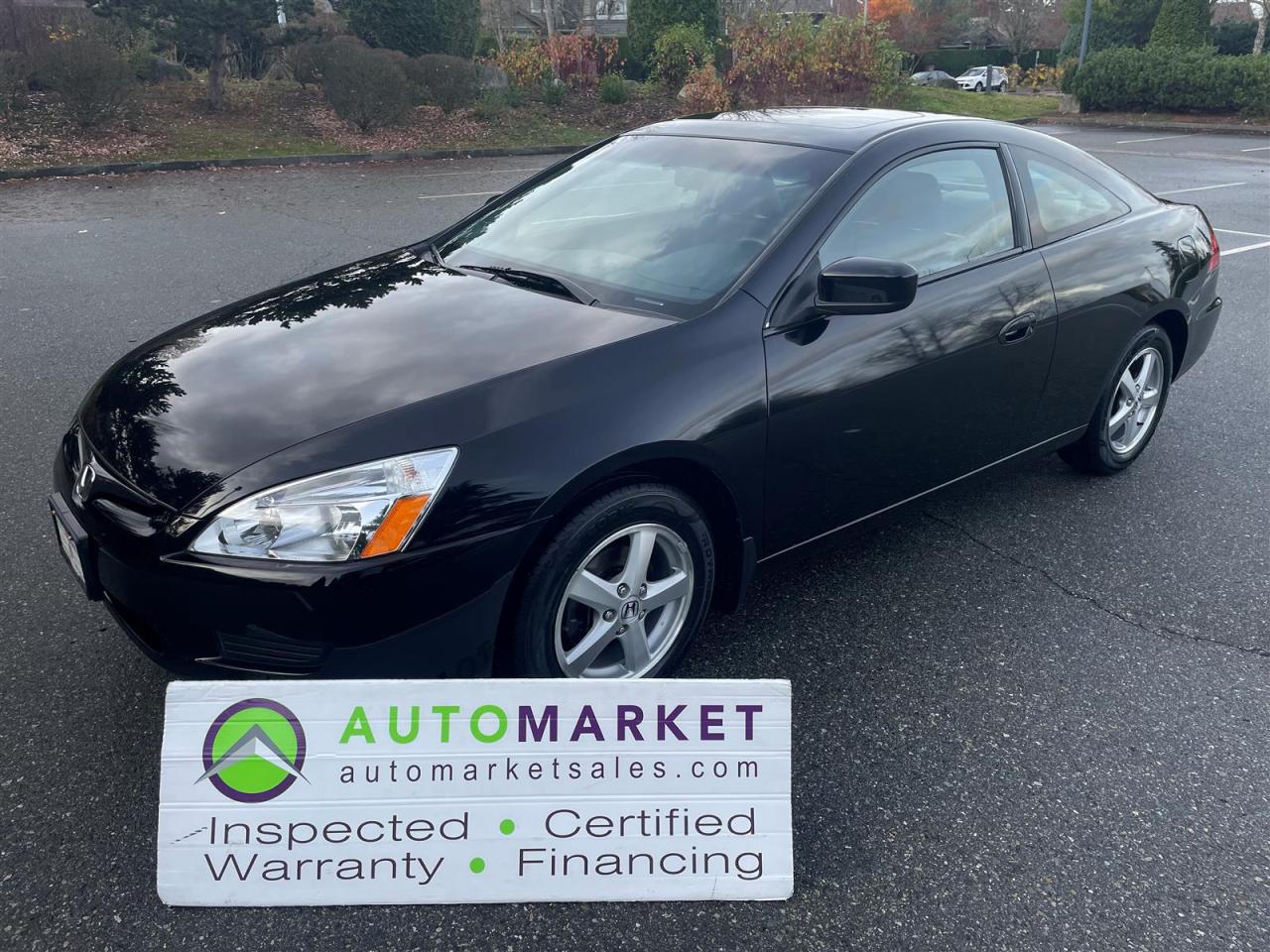 Used 2003 Honda Accord Coupe EX-LEATHER, FINANCING, WARRANTY, INSPECTED W/BCAA MEMBERSHIP! for sale in Surrey, BC