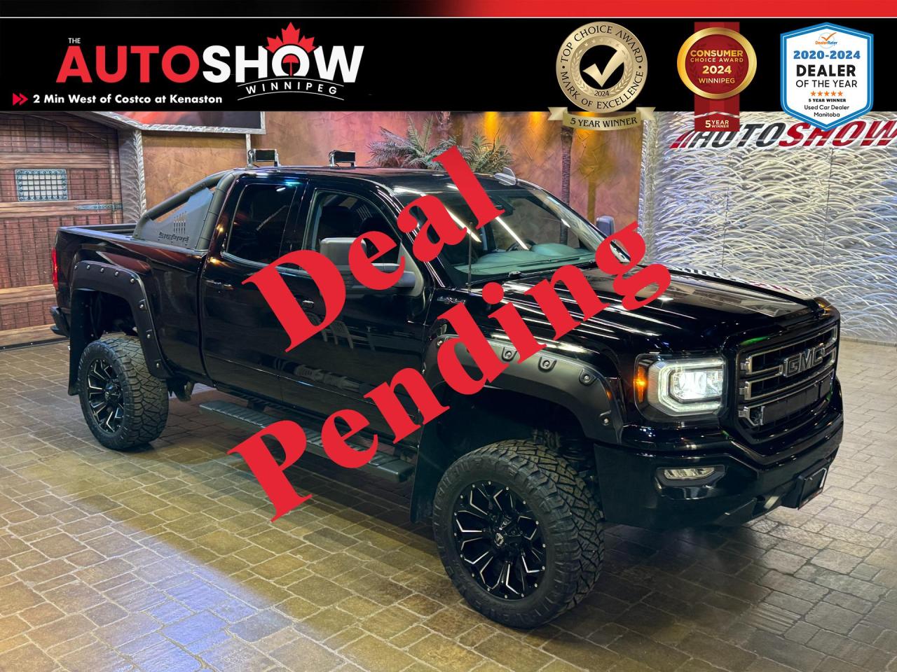 Used 2018 GMC Sierra 1500 Double Cab - LIFTED w/ FUEL RIMS, CLEAN CARFAX!! for sale in Winnipeg, MB