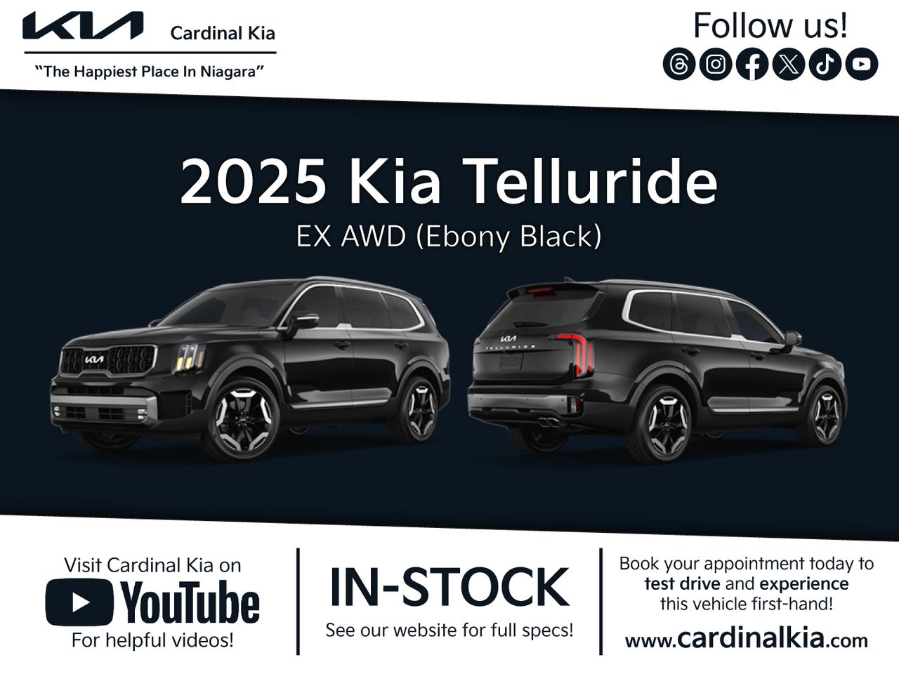 New 2025 Kia Telluride EX for sale in Niagara Falls, ON