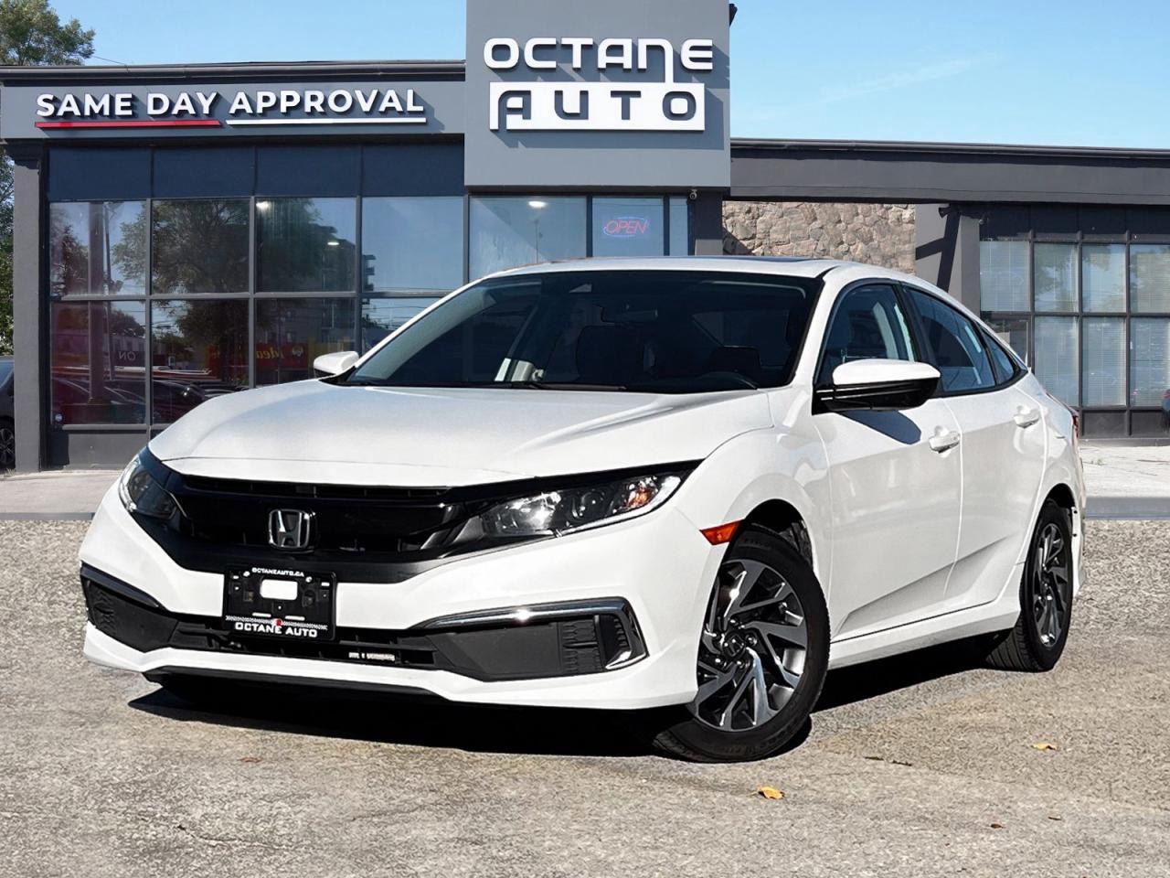 <div><span>This **2019 Honda Civic Sedan EX CVT** is in excellent condition and features a **2.0L 4-cylinder engine** with 158 hp. It comes with a **7-inch touchscreen**, **Apple CarPlay**, **Android Auto**, **heated front seats**, and **dual-zone automatic climate control**. Safety features include **Honda Sensing**, with **Collision Mitigation Braking**, **Lane Keeping Assist**, and **Adaptive Cruise Control**. With a smooth ride, great fuel efficiency, and advanced tech, this Civic offers a perfect balance of comfort and safety for daily driving.</span><span><br /></span></div><div><span>--------------------------------------------------------------------------------------</span><br /></div><div><font color=#242424 face=Segoe UI, Segoe UI Web (West European), Segoe UI, -apple-system, BlinkMacSystemFont, Roboto, Helvetica Neue, sans-serif><span>Welcome to Octane Used Cars! We are located at 1850 Lawrence Ave E, Scarborough, ON M1R 2Y4</span></font></div><div><font color=#242424 face=Segoe UI, Segoe UI Web (West European), Segoe UI, -apple-system, BlinkMacSystemFont, Roboto, Helvetica Neue, sans-serif><span>--------------------------------------------------------------------------------------</span></font><br /></div><div><div><span>CERTIFICATION: Get your pre-owned vehicle certified with us! Our full safety inspection goes beyond industry standards, including an oil change and professional detailing before delivery. Vehicles are not drivable, if not certified and not e-tested, a certification package is available for $699. We welcome trade-ins, and taxes and licensing are extra.</span><br /></div></div><div><div><div>--------------------------------------------------------------------------------------</div></div><div><span>FINANCING: No credit? New to the country? Dealing with bankruptcy, consumer proposal, or collections? Dont worry! Our finance and credit experts can help you get approved and start rebuilding your credit. Bad credit is usually good enough for financing. Please note that financing deals are subject to an Admin fee, and we offer on-the-spot financing with instant approvals.</span><br /></div></div><div><div><div>--------------------------------------------------------------------------------------</div></div><div><span>WARRANTY: This vehicle is eligible for an extended warranty, and we have various terms and coverages available. Feel free to ask for assistance in choosing the right one for your needs.</span><br /></div></div><div><div><div>--------------------------------------------------------------------------------------</div></div><div><span>PRICE: At Octane Used Cars, we believe in fair and transparent pricing. You dont have to endure uncomfortable negotiations with us. We constantly monitor the market and adjust our prices below the market average to offer you the best possible price. Enjoy a no-haggle, no-pressure buying experience with us! Why pay more elsewhere?c</span></div></div>