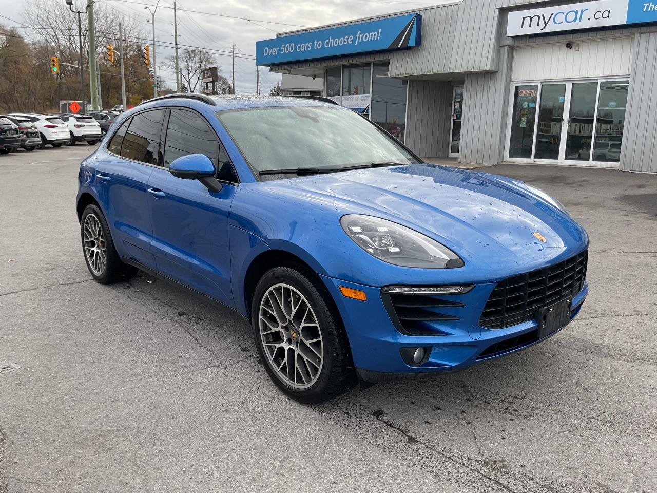 Used 2018 Porsche Macan 3L S AWD!!!  SUNROOF. HEATED SEATS. LEATHER. NAV. BACKUP CAM. ALLOYS. A/C. CRUISE. PWR GROUP. KEYLES for sale in Kingston, ON