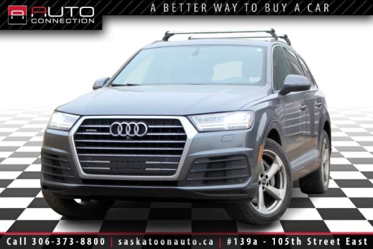 Used 2018 Audi Q7 3.0T Progressiv S-Line - AWD - COOLED SEATS - HEATED STEERING WHEEL AND REAR SEATS - ACCIDENT FREE - NAV - PANO ROOF - CARPLAY - ANDROID AUTO for sale in Saskatoon, SK