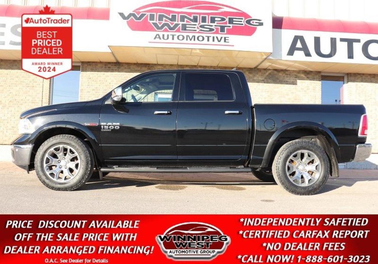 Used 2019 RAM 1500 LARAMIE EDITION 3.0L DIESEL 4X4, LOADED, AS NEW! for sale in Headingley, MB