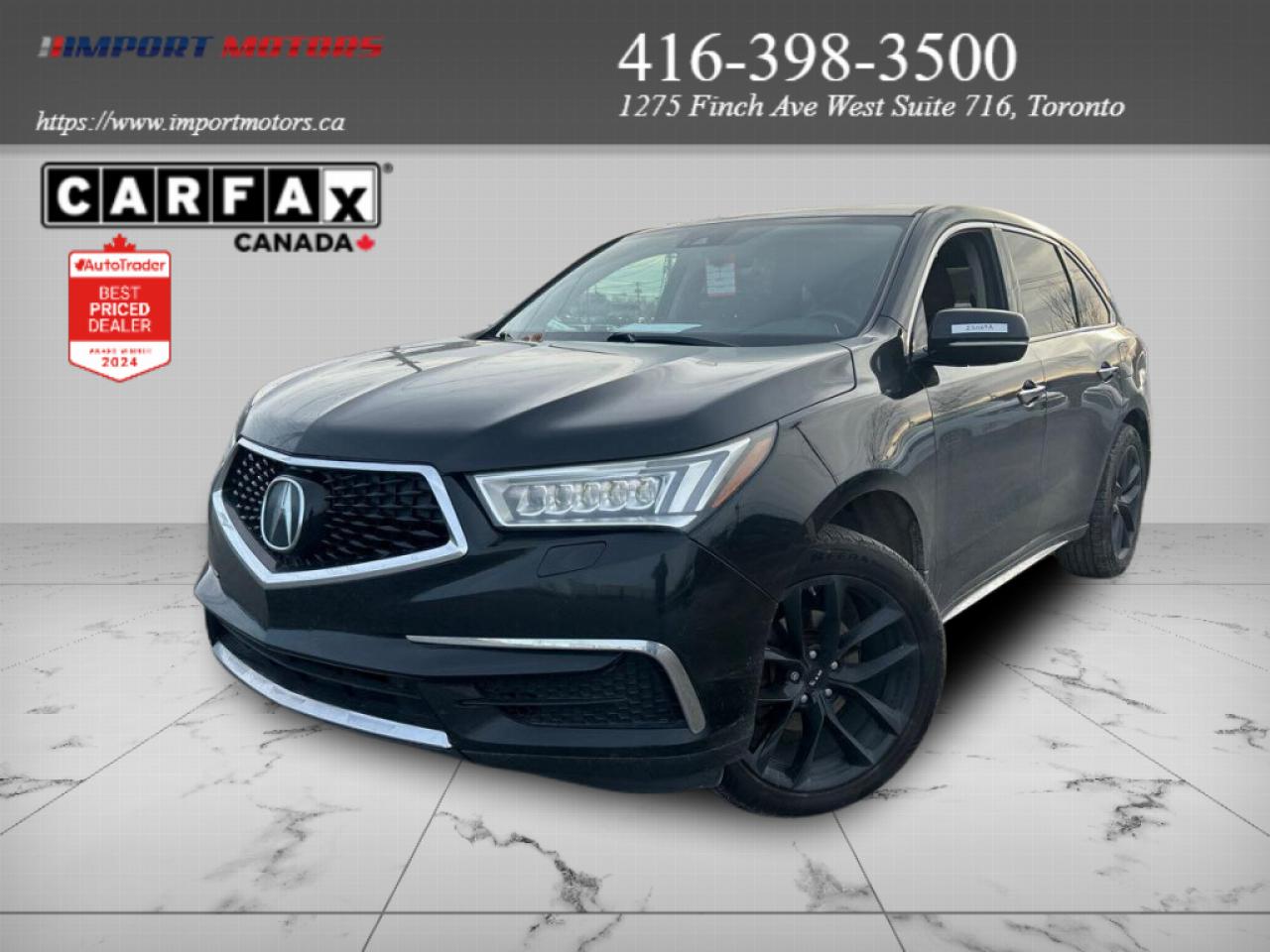 Used 2017 Acura MDX 3.5L w/Advance Package 4dr All-wheel Drive Automatic for sale in North York, ON