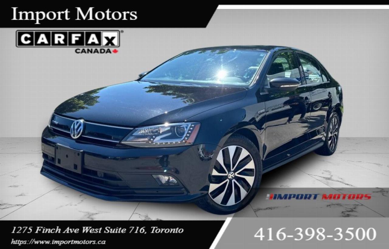 Used 2016 Volkswagen Jetta Sedan 4dr 1.4 TSI Hybrid SEL Leather Sunroof Backup Camera for sale in North York, ON