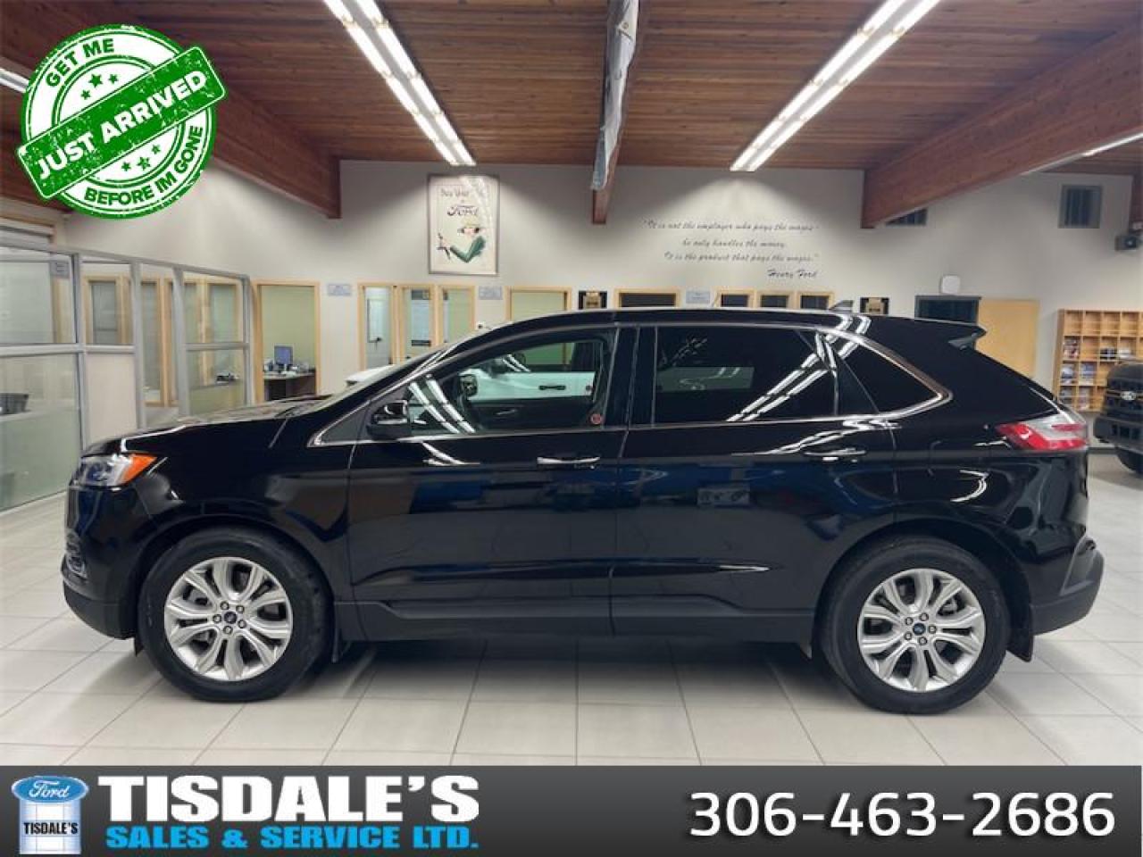 Used 2022 Ford Edge Titanium  - Leather Seats -  Premium Audio for sale in Kindersley, SK