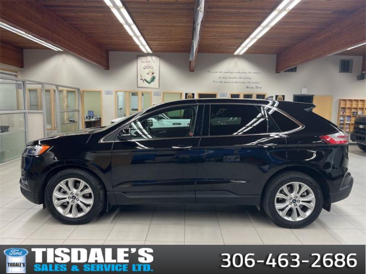 Used 2022 Ford Edge Titanium  - Leather Seats -  Premium Audio for sale in Kindersley, SK