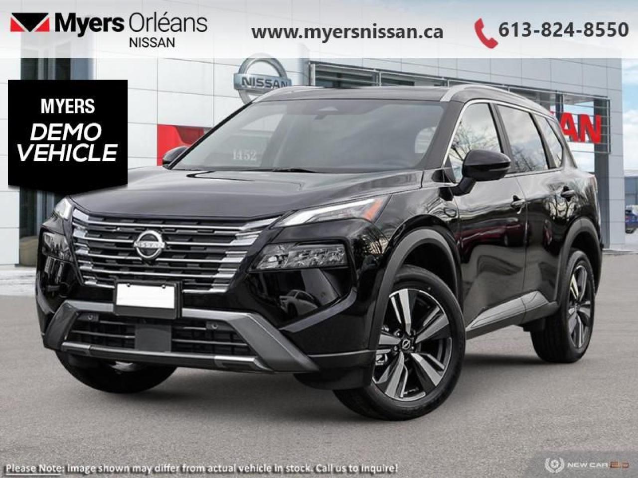 <b>Leather Seats!</b><br> <br> <br> <br>  Thrilling power when you need it and long distance efficiency when you dont, this 2025 Rogue has it all covered. <br> <br>Nissan was out for more than designing a good crossover in this 2025 Rogue. They were designing an experience. Whether your adventure takes you on a winding mountain path or finding the secrets within the city limits, this Rogue is up for it all. Spirited and refined with space for all your cargo and the biggest personalities, this Rogue is an easy choice for your next family vehicle.<br> <br> This super blk SUV  has an automatic transmission and is powered by a  201HP 1.5L 3 Cylinder Engine.<br> <br> Our Rogues trim level is SL. Stepping up to this Rogue SL rewards you with 19-inch alloy wheels, leather upholstery, heated rear seats, a power moonroof, a power liftgate for rear cargo access, adaptive cruise control and ProPilot Assist. Also standard include heated front heats, a heated leather steering wheel, mobile hotspot internet access, proximity key with remote engine start, dual-zone climate control, and a 12.3-inch infotainment screen with NissanConnect, Apple CarPlay, and Android Auto. Safety features also include HD Enhanced Intelligent Around View Monitoring, lane departure warning, blind spot detection, front and rear collision mitigation, and rear parking sensors. This vehicle has been upgraded with the following features: Leather Seats. <br><br> <br/>    5.99% financing for 84 months. <br> Payments from <b>$685.72</b> monthly with $0 down for 84 months @ 5.99% APR O.A.C. ( Plus applicable taxes -  $621 Administration fee included. Licensing not included.    ).  Incentives expire 2025-01-02.  See dealer for details. <br> <br> <br>LEASING:<br><br>Estimated Lease Payment: $632/m <br>Payment based on 5.24% lease financing for 36 months with $0 down payment on approved credit. Total obligation $22,754. Mileage allowance of 20,000 KM/year. Offer expires 2025-01-02.<br><br><br>We are proud to regularly serve our clients and ready to help you find the right car that fits your needs, your wants, and your budget.And, of course, were always happy to answer any of your questions.Proudly supporting Ottawa, Orleans, Vanier, Barrhaven, Kanata, Nepean, Stittsville, Carp, Dunrobin, Kemptville, Westboro, Cumberland, Rockland, Embrun , Casselman , Limoges, Crysler and beyond! Call us at (613) 824-8550 or use the Get More Info button for more information. Please see dealer for details. The vehicle may not be exactly as shown. The selling price includes all fees, licensing & taxes are extra. OMVIC licensed.Find out why Myers Orleans Nissan is Ottawas number one rated Nissan dealership for customer satisfaction! We take pride in offering our clients exceptional bilingual customer service throughout our sales, service and parts departments. Located just off highway 174 at the Jean DÀrc exit, in the Orleans Auto Mall, we have a huge selection of New vehicles and our professional team will help you find the Nissan that fits both your lifestyle and budget. And if we dont have it here, we will find it or you! Visit or call us today.<br> Come by and check out our fleet of 20+ used cars and trucks and 100+ new cars and trucks for sale in Orleans.  o~o