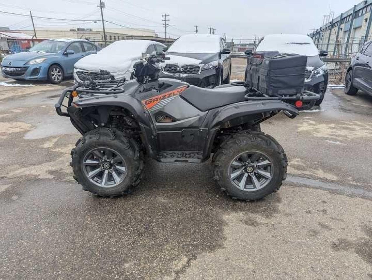 2021 Yamaha Grizzly 700 EPS SE $108 B/W - Photo #2