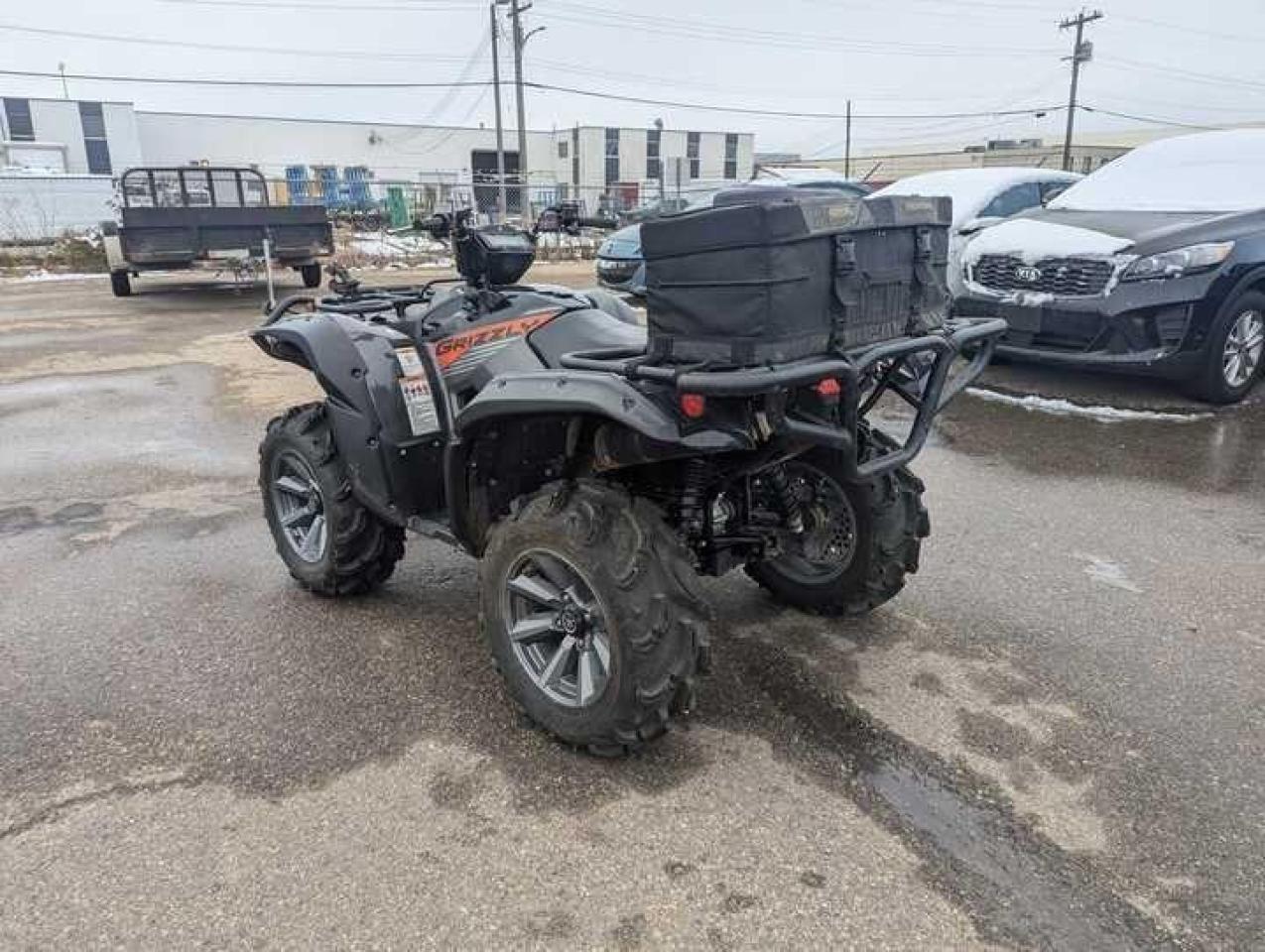 2021 Yamaha Grizzly 700 EPS SE $108 B/W - Photo #3