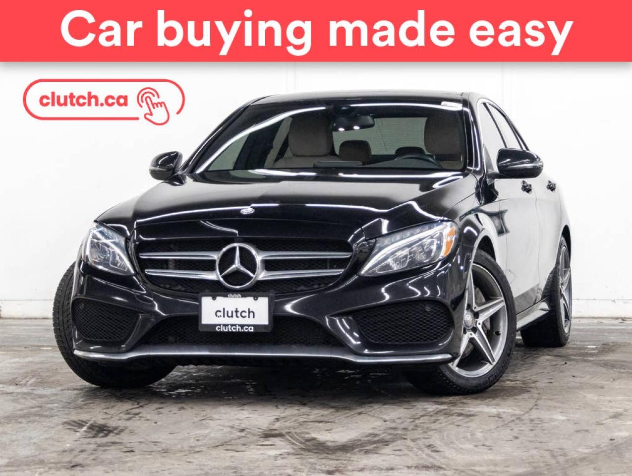 Used 2016 Mercedes-Benz C-Class C 300 4Matic AWD  w/ Nav, Dual Zone A/C, Dual Panel Sunroof for sale in Toronto, ON