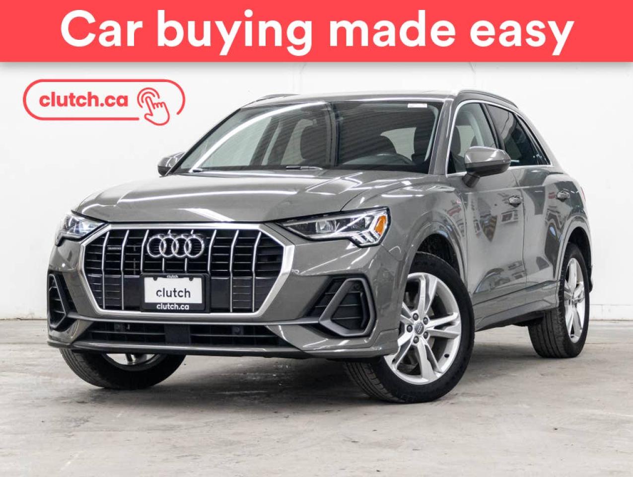 Used 2020 Audi Q3 Progressiv AWD w/ Apple CarPlay & Android Auto, Panoramic Moonroof, Rearview Cam for sale in Toronto, ON