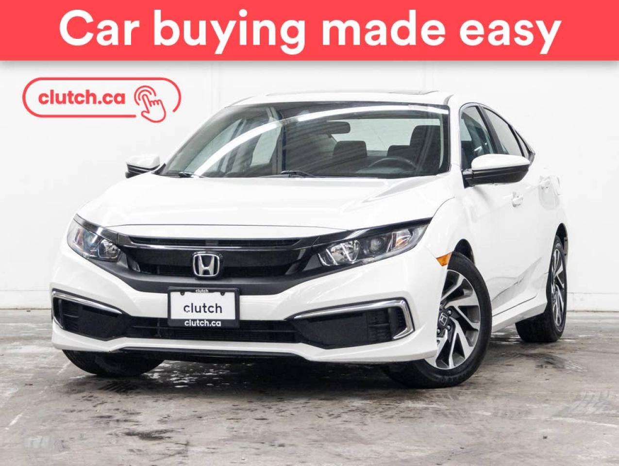 Used 2019 Honda Civic EX w/ Apple CarPlay & Android Auto, Power Sunroof, Rearview Cam for sale in Toronto, ON