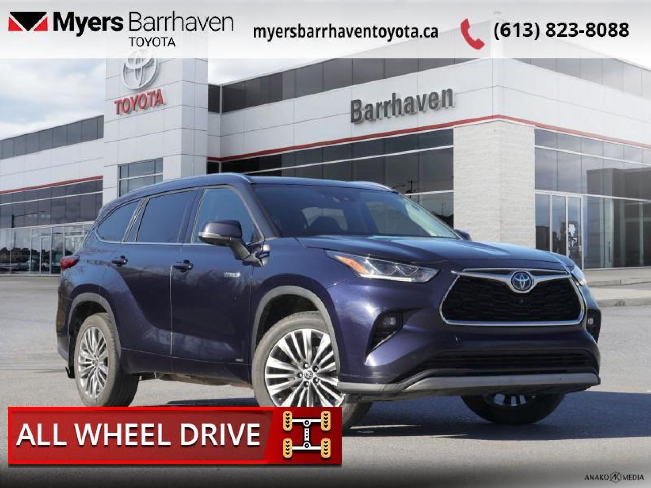 Used 2020 Toyota Highlander Hybrid Limited  - Sunroof - $301 B/W for sale in Ottawa, ON