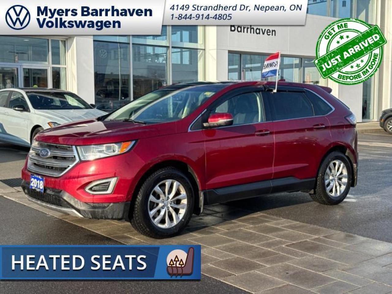 Used 2018 Ford Edge Titanium  - Leather Seats -  Bluetooth for sale in Nepean, ON