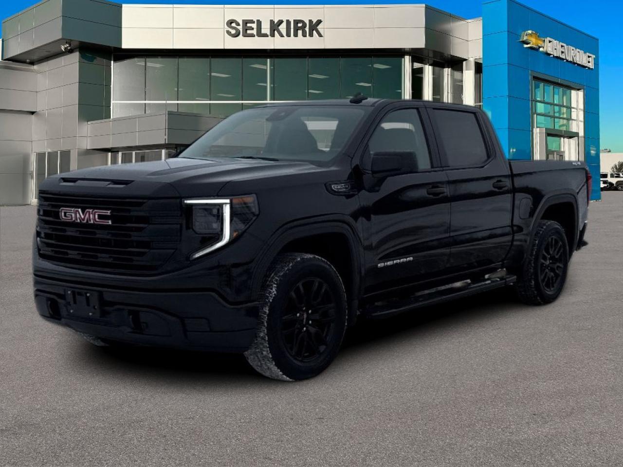 <b>Apple CarPlay,  Android Auto,  Remote Keyless Entry,  Lane Keep Assist,  Forward Collision Alert!</b><br> <br> <br> <br>  Astoundingly advanced and exceedingly premium, this 2025 GMC Sierra 1500 is designed for pickup excellence. <br> <br>This 2025 GMC Sierra 1500 stands out in the midsize pickup truck segment, with bold proportions that create a commanding stance on and off road. Next level comfort and technology is paired with its outstanding performance and capability. Inside, the Sierra 1500 supports you through rough terrain with expertly designed seats and robust suspension. This amazing 2025 Sierra 1500 is ready for whatever.<br> <br> This onyx black Crew Cab 4X4 pickup   has an automatic transmission and is powered by a  355HP 5.3L 8 Cylinder Engine.<br> <br> Our Sierra 1500s trim level is Pro. Standard features include a 7-inch touchscreen display with Apple CarPlay and Android Auto, wireless streaming audio, cruise control and easy to clean rubber floors. Additionally, this pickup truck also comes with a locking tailgate, a rear vision camera, StabiliTrak, air conditioning and teen driver technology. This vehicle has been upgraded with the following features: Apple Carplay,  Android Auto,  Remote Keyless Entry,  Lane Keep Assist,  Forward Collision Alert,  Cruise Control,  Rear View Camera. <br><br> <br>To apply right now for financing use this link : <a href=https://www.selkirkchevrolet.com/pre-qualify-for-financing/ target=_blank>https://www.selkirkchevrolet.com/pre-qualify-for-financing/</a><br><br> <br/> Weve discounted this vehicle $2757.    Incentives expire 2025-02-28.  See dealer for details. <br> <br>Selkirk Chevrolet Buick GMC Ltd carries an impressive selection of new and pre-owned cars, crossovers and SUVs. No matter what vehicle you might have in mind, weve got the perfect fit for you. If youre looking to lease your next vehicle or finance it, we have competitive specials for you. We also have an extensive collection of quality pre-owned and certified vehicles at affordable prices. Winnipeg GMC, Chevrolet and Buick shoppers can visit us in Selkirk for all their automotive needs today! We are located at 1010 MANITOBA AVE SELKIRK, MB R1A 3T7 or via phone at 204-482-1010.<br> Come by and check out our fleet of 50+ used cars and trucks and 250+ new cars and trucks for sale in Selkirk.  o~o