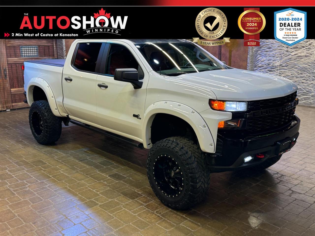 Used 2021 Chevrolet Silverado 1500 CUSTOM TRAIL BOSS - LIFTED BEAST!! Red Lthr!! for sale in Winnipeg, MB