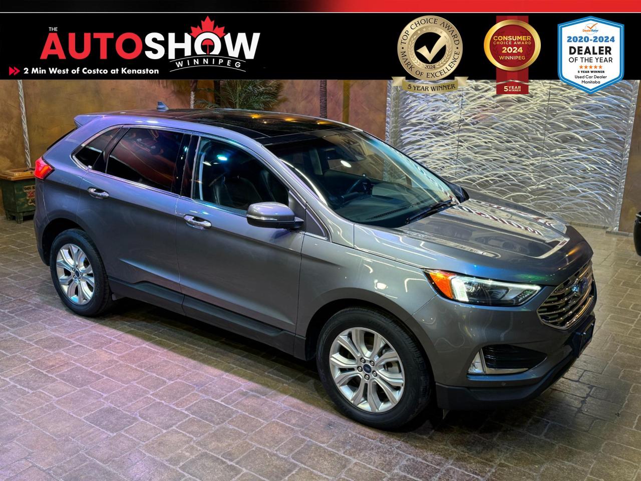 Used 2022 Ford Edge TITANIUM - CLEAN CARFAX!! LOADED LUXURY!! for sale in Winnipeg, MB