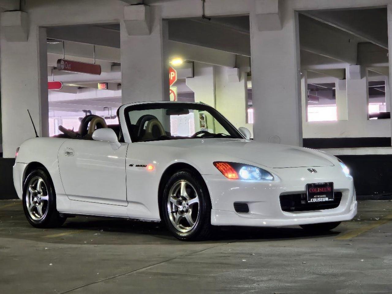 <p>WHETHER YOURE A CAR COLLECTOR, A DRIVING ENTHUSIAST, OR SOMEONE WHOS LOOKING FOR THE PERFECT BALANCE OF STYLE, RELIABILITY, AND PERFORMANCE, THIS HONDA S2000 IS THE PERFECT RIDE FOR YOU!!</p><p>THIS LEGENDARY SPORTS CAR IS **FULLY STOCK** ABSOLUTELY **NO MODIFICATIONS** EVEN THE STEREO IS ORIGINAL!! THIS TIMELESS MASTERPIECE IS SUPER CLEAN!! A PERFECT EXAMPLE OF A CAR THAT JUST DOES NOT AGE!!</p><p>**COME IN AND CHECK OUT THIS S2K BEFORE ITS GONE!! DONT MISS OUT ON YOUR CHANCE TO OWN THIS JAPANESE BEAUTY**</p><p>CERTIFICATION INCLUDED!! POWERED BY A 240HP 2.0L V-TEC 4 CYLINDER ENGINE!! THRILLING 6 SPEED MANUAL TRANSMISSION!! SLEEK AND SPORTY!! RARE GRAND PRIX WHITE ON TAN LEATHER INTERIOR!! BLACK CONVERTIBLE TOP!! ALLOY WHEELS!! POWER WINDOWS!! ICE COLD AIR AND SO MUCH MORE!! MUST SEE AND DRIVE TO REALLY APPRECIATE THIS CAR!! NICE, CLEAN & READY TO GO!</p><p>TAKE ADVANTAGE OF OUR VOLUME BASED PRICING TO ENSURE YOU ARE GETTING **THE BEST DEAL IN TOWN**!!! THIS VEHICLE COMES FULLY CERTIFIED WITH A SAFETY CERTIFICATE AT NO EXTRA COST! FINANCING AVAILABLE! WE GUARANTEE ALL VEHICLES! WE WELCOME YOUR MECHANICS APPROVAL PRIOR TO PURCHASE ON ALL OUR VEHICLES! EXTENDED WARRANTIES AVAILABLE ON ALL VEHICLES!</p><p>COLISEUM AUTO SALES PROUDLY SERVING THE CUSTOMERS FOR OVER 25 YEARS! NOW WITH 2 LOCATIONS TO SERVE YOU BETTER. COME IN FOR A TEST DRIVE TODAY!<br>FOR ALL FAMILY LUXURY VEHICLES..SUVS..AND SEDANS PLEASE VISIT....</p><p>COLISEUM AUTO SALES ON WESTON<br>301 WESTON ROAD<br>TORONTO, ON M6N 3P1<br>4 1 6 - 7 6 6 - 2 2 7 7</p>