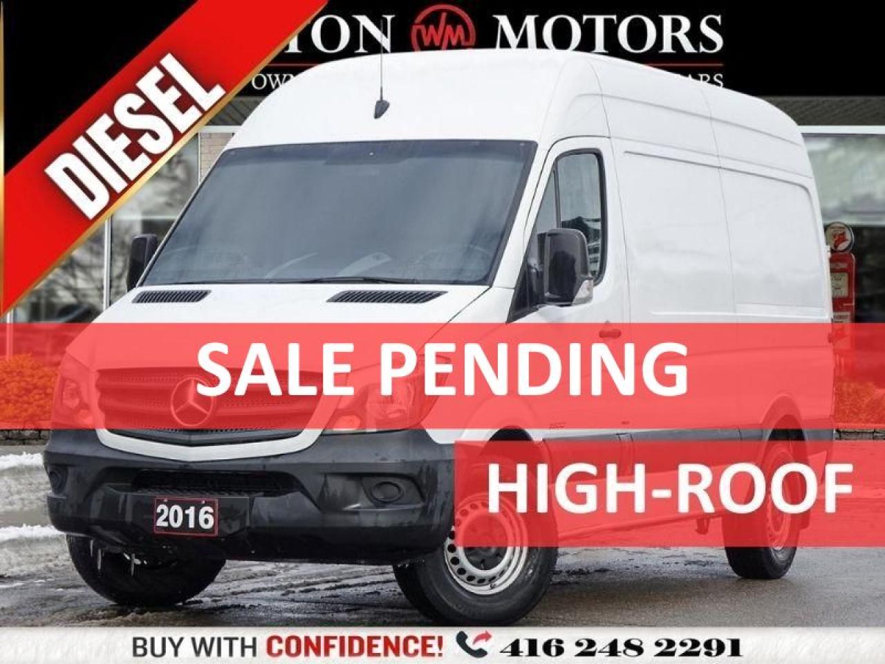 Used 2016 Mercedes-Benz Sprinter HIGH ROOF*DIESEL*POWER WINDOWS*REV CAM* for sale in Toronto, ON