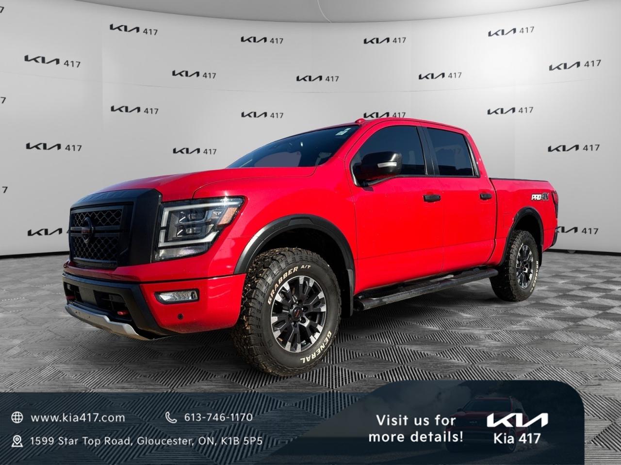 Used 2020 Nissan Titan PRO 4X LUX | BILSTEIN OFF ROAD SUSPENSION | HEATED POWERED SEATS | REMOTE START | NAVIGATION | BACK for sale in Gloucester, ON