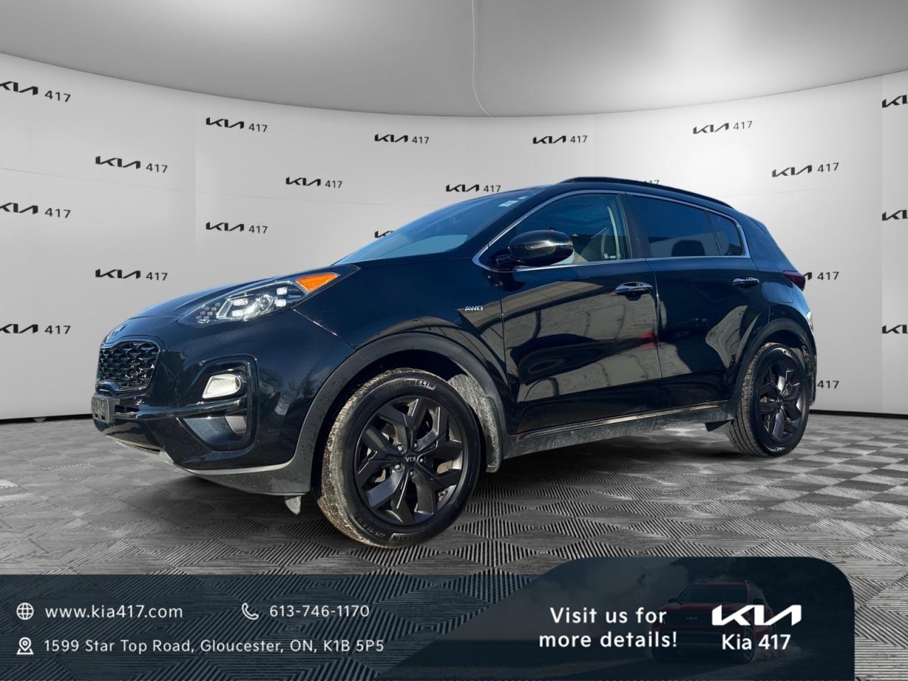 Used 2022 Kia Sportage EX Premium S EX PREM | PANO ROOF | LEATHER | HEATED SEATS & WHEEL | POWER LIFTGATE | BLIND SPOT | CARPLAY for sale in Gloucester, ON