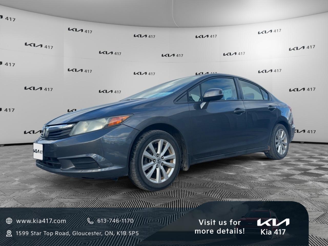 Used 2012 Honda Civic EX AS-IS SPECIAL. YOU CERTIFY, YOU SAVE! for sale in Gloucester, ON