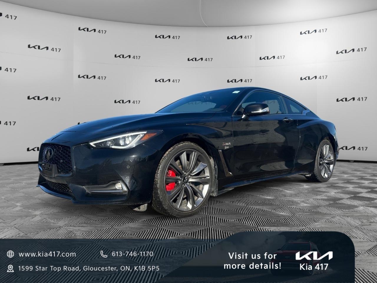 Used 2020 Infiniti Q60 Red Sport I-LINE ProACTIVE FULL LOAD | RED SPORT | AWD | NAVIGATION | LEATHER | HEATED SEATS | SUNROOF | for sale in Gloucester, ON