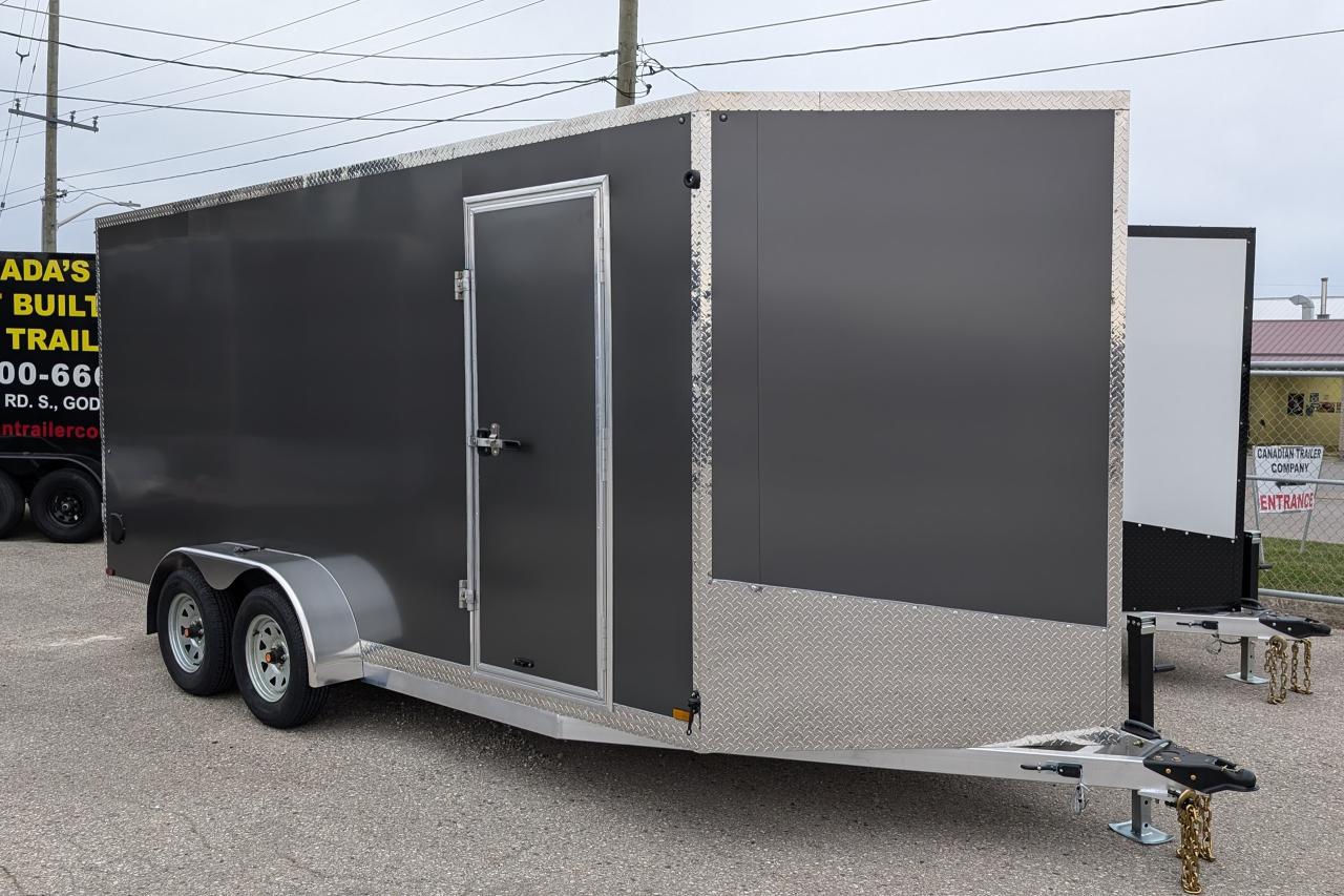 New 2024 Canadian Trailer Company 7x16 V-Nose Cargo Trailer Aluminum Tandem Axle for sale in Guelph, ON