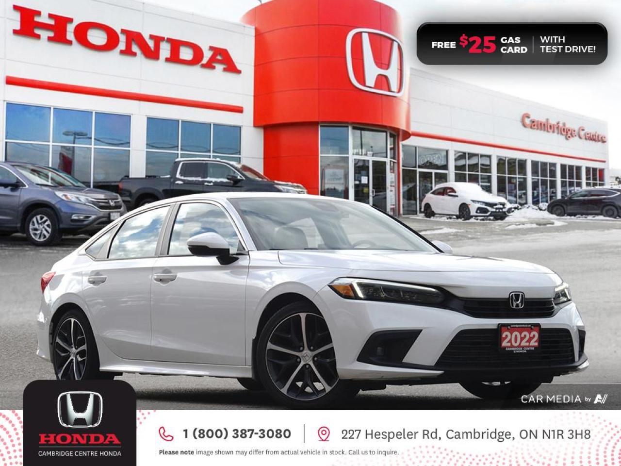 Used 2022 Honda Civic Touring HONDA SENSING TECHNOLOGIES | REMOTE STARTER | APPLE CARPLAY™/ANDROID AUTO™ for sale in Cambridge, ON