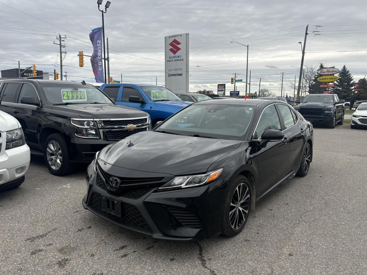 Used 2019 Toyota Camry SE ~Leather ~Moonroof ~Bluetooth ~Camera ~Alloys for sale in Barrie, ON