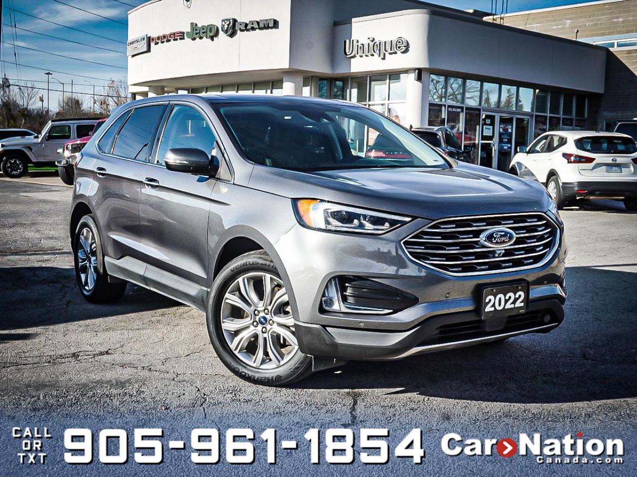 Used 2022 Ford Edge Titanium AWD| PANO ROOF| LEATHER| for sale in Burlington, ON