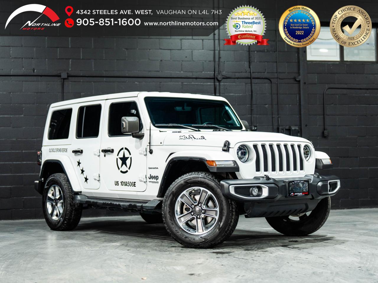 Used 2022 Jeep Wrangler Unlimited Sahara/NAV/CAM/CRUISE CONTROL/CLEAN CAR for sale in Vaughan, ON