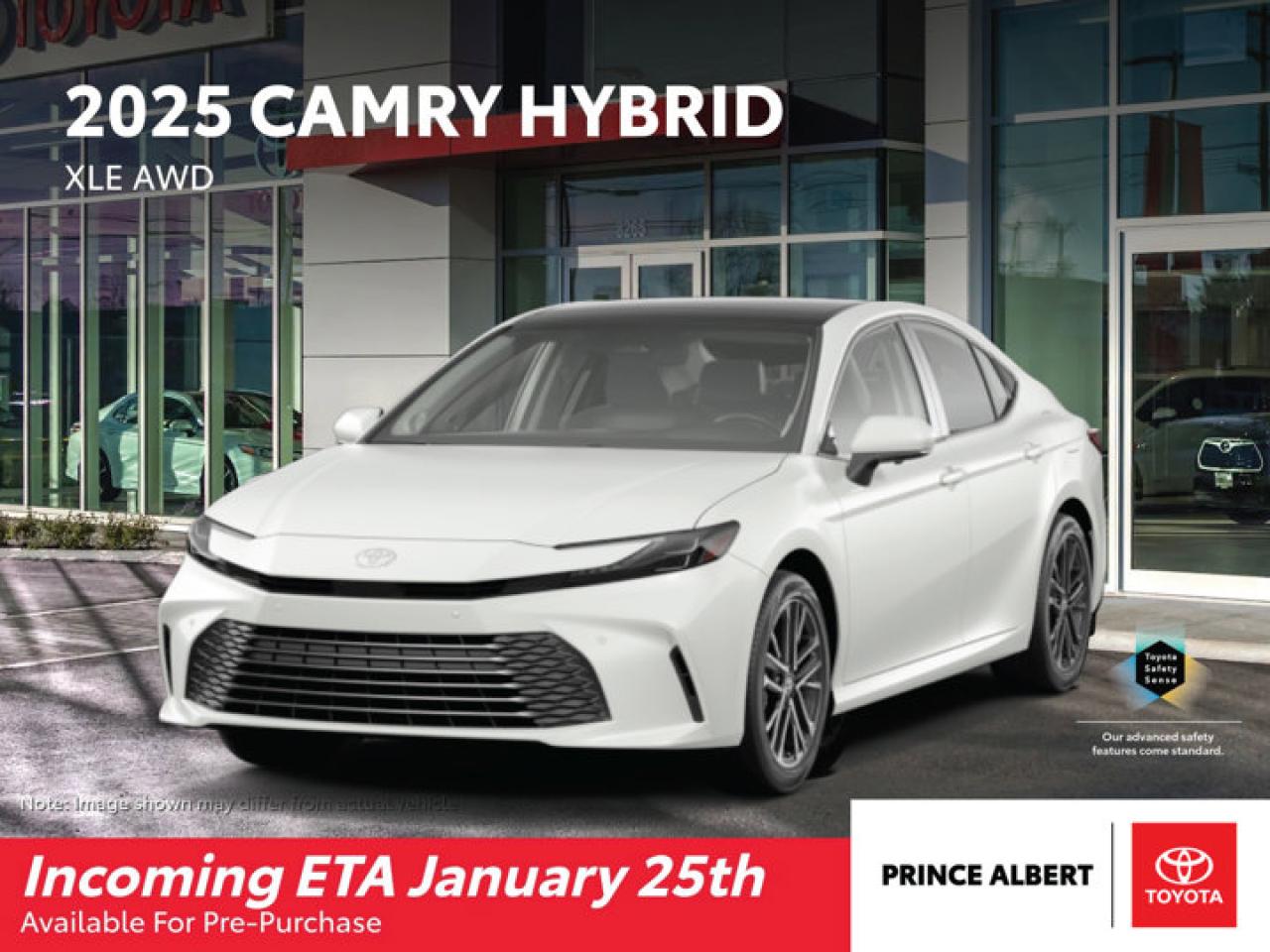 New 2025 Toyota Camry HYBRID XLE AWD for sale in Prince Albert, SK