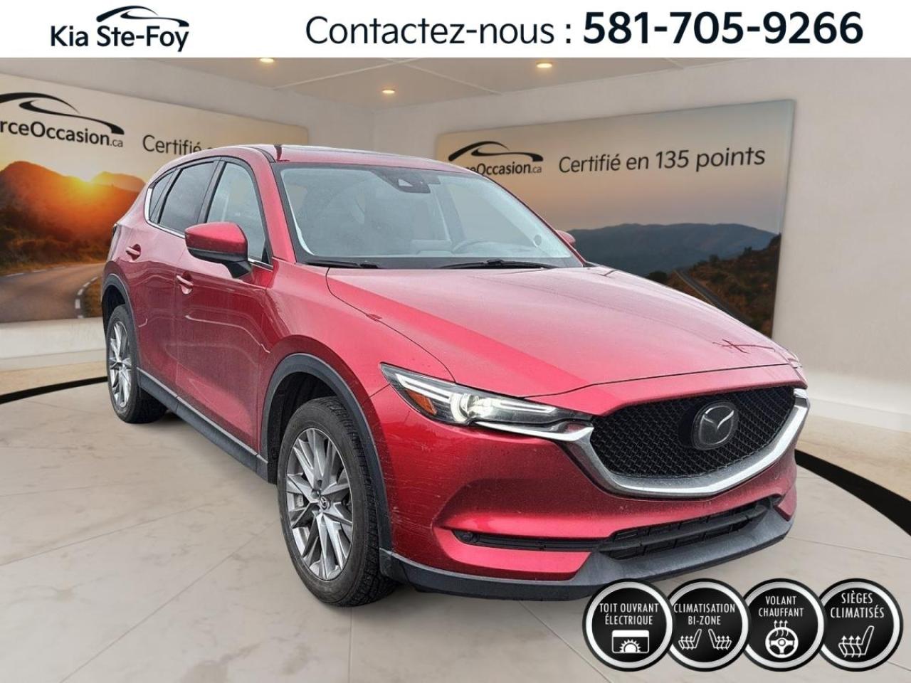 Used 2021 Mazda CX-5 GT TURBO* AWD* CUIR* GPS* TOIT* SIEGES VENTILES* for sale in Ste-Foy, QC