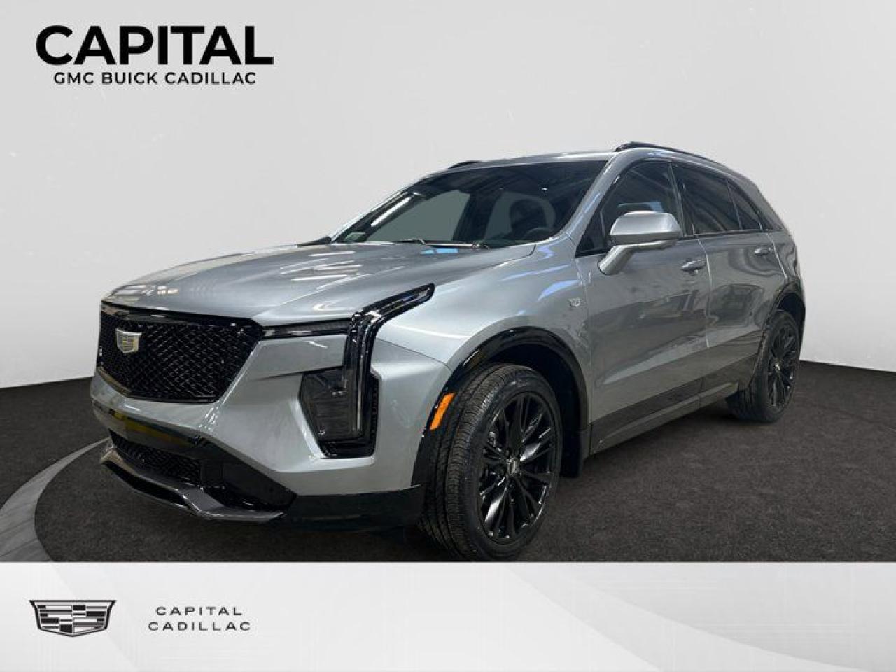 This 2025 Cadillac XT4 in Argent Silver Metallic is equipped with AWD and Turbocharged Gas I4 2.0L/122 engine.The Cadillac XT4 is confident by design. Striking new front and rear LED signature lighting remain distinctively Cadillac and comes standard with eye-catching 18in alloy wheels. With available roof rails that can be used to support bikes and other items, an escape is a must. A thoughtfully created interior provides segment-leading rear leg room and knee clearance for backseat passengers, while there are more than six storage areas in the front-floor console alone. Theres even a special place for your umbrella cleverly designed into the front door panels. The XT4 also allows for ample cargo room behind the 60/40 folding rear seats for additional versatility. The luxurious interior features available massaging front seats with heat and ventilation for a more relaxing drive. And a foot sensor to open the available liftgate hands-free is located underneath the rear of the XT4 and easily identified with ground projection of the Cadillac logo. An all-new turbocharged engine delivers 237hp and 258 lb.-ft. of torque, not to mention it automatically switches to 2-cylinder operation under certain conditions for enhanced efficiency. Its 9-speed automatic transmission, active sport suspension, twin-clutch all-wheel drive and selectable driving modes allow you to own any kind of road. The XT4 offers a range of convenient features for staying connected on the road, including intuitive controls, rear camera mirror, instrument panel, device pairing, Bluetooth integration, and available head-up display. Youll also find a comprehensive suite of safety features such as advanced adaptive cruise control, safety alert seat and automatic braking.Exclusive features of the XT4 Sport include: 18-in 10-spoke alloy wheels and Diamond Cut/Argent Metallic finish, Gloss-black mesh grille, Body-color door handles, Gloss-black roof rails and side window surrounds, Cadillac user experience with rotary controller, 7-speaker audio system with auxiliary amplifier, Sport leather-wrapped steering wheel, Front and Rear Park Assist, Lane Change Alert with Side Blind Zone Alert, Rear Cross Traffic Alert, and Safety Alert Seat.Check out this vehicles pictures, features, options and specs, and let us know if you have any questions. Helping find the perfect vehicle FOR YOU is our only priority.P.S...Sometimes texting is easier. Text (or call) 306-994-4885 for fast answers at your fingertips!Dealer License #914248Disclaimer: All prices are plus taxes & include all cash credits & loyalties. See dealer for Details.