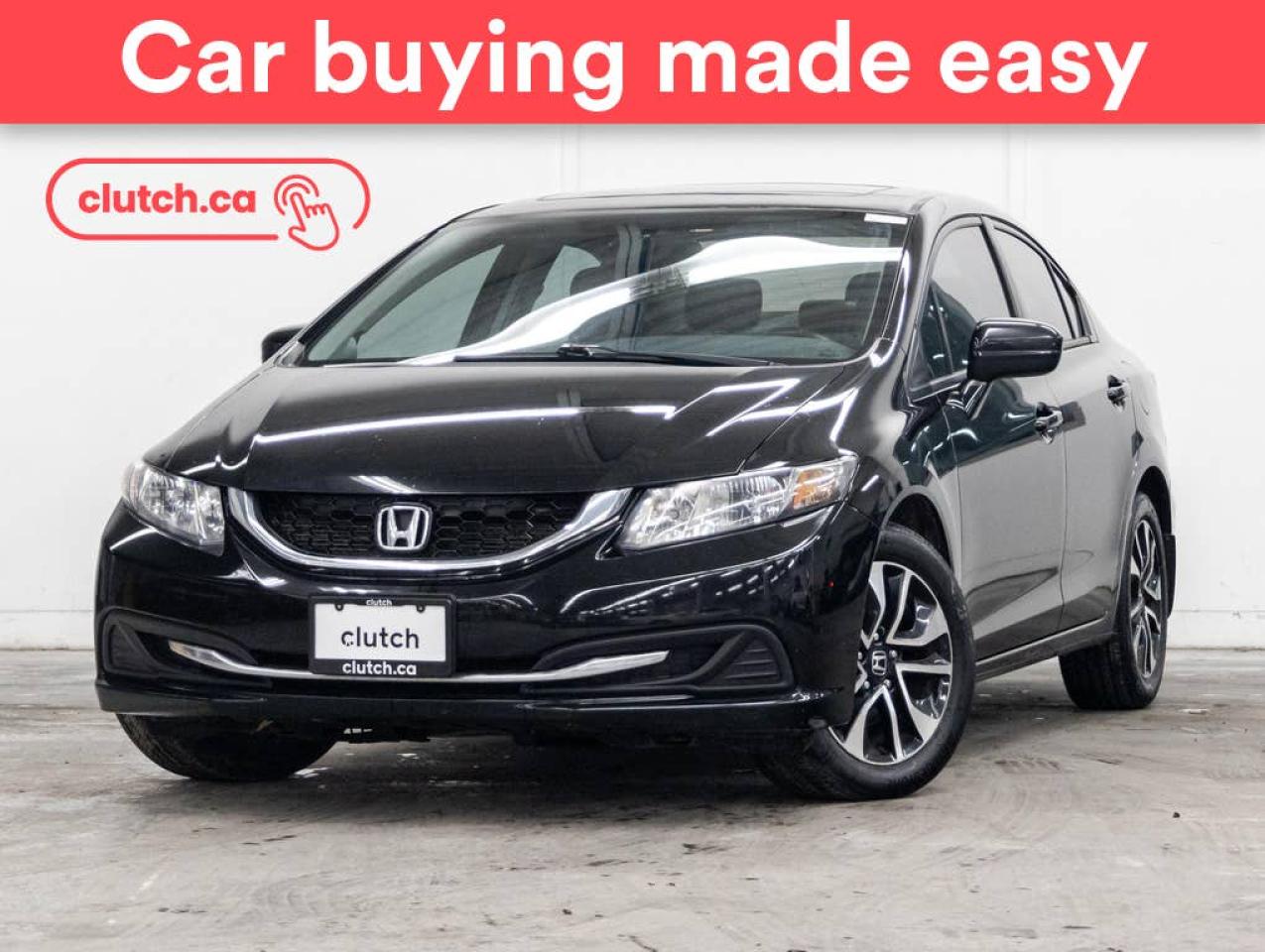 Used 2015 Honda Civic EX w/ Power Sunroof, A/C, Rearview Cam for sale in Toronto, ON