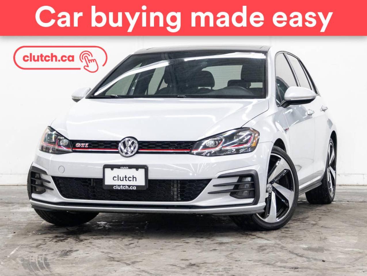 Used 2019 Volkswagen Golf GTI Autobahn w/ Apple CarPlay & Android Auto, Power Moonroof, Nav for sale in Toronto, ON