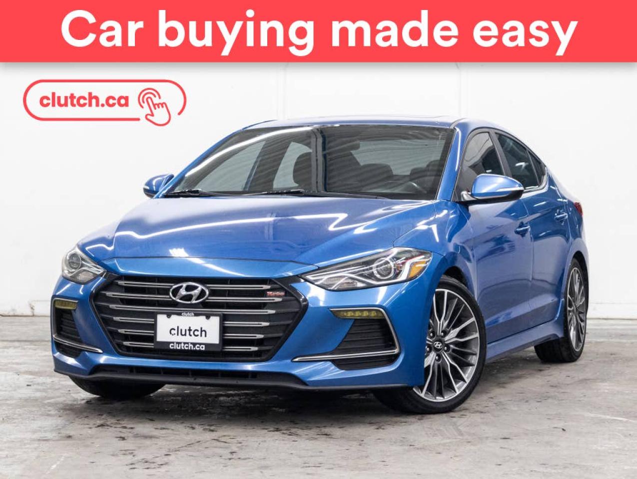 Used 2017 Hyundai Elantra Sport w/ Apple CarPlay & Android Auto, Heated Steering Wheel, Heated Front Seats for sale in Toronto, ON