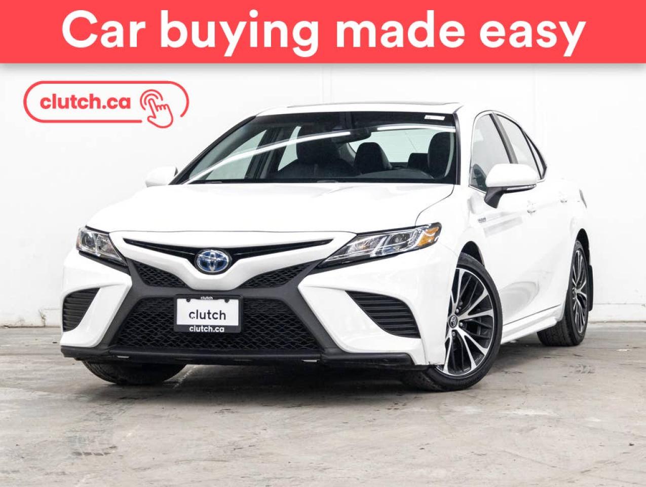 Used 2018 Toyota Camry HYBRID SE w/ Apple CarPlay, Power Sunroof, Rearview Cam for sale in Toronto, ON