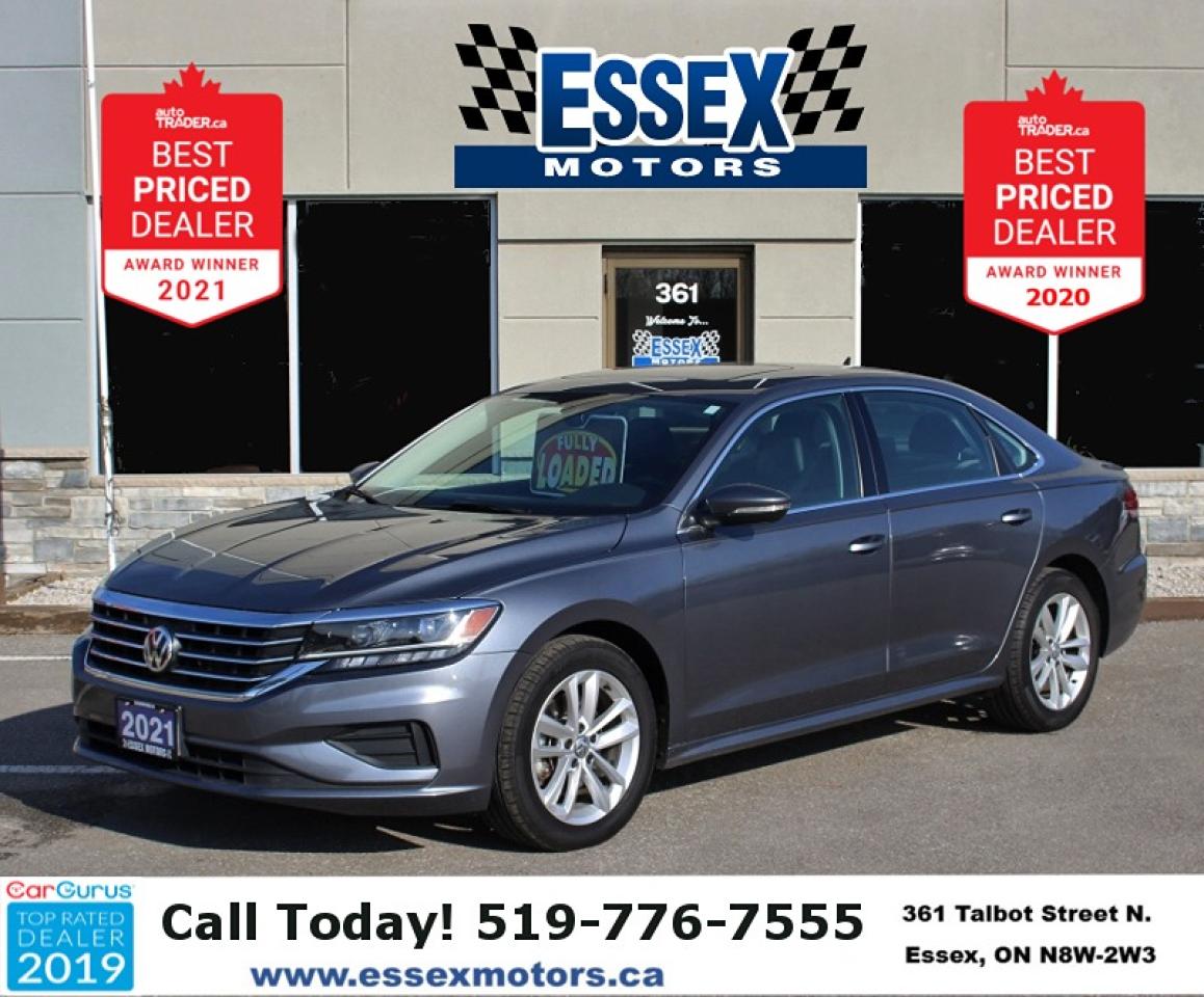 Used 2021 Volkswagen Passat Highline*Low K's*Heated Leather*Sun Roof*CarPlay for sale in Essex, ON