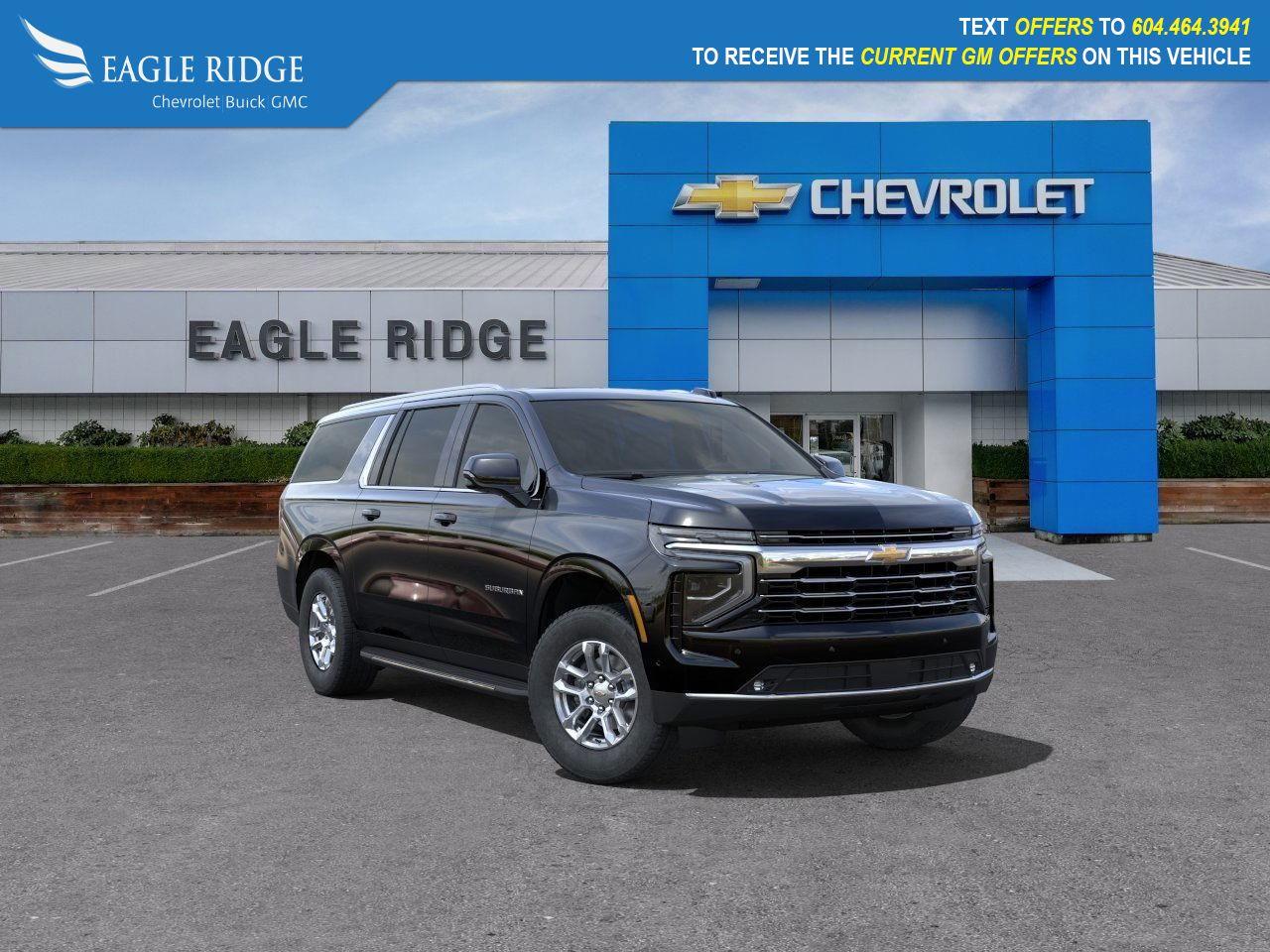 New 2025 Chevrolet Suburban LT a 17.7-inch diagonal center touchscreen display, new grilles and fascias, updated exterior lighting, and multiple camera views. for sale in Coquitlam, BC