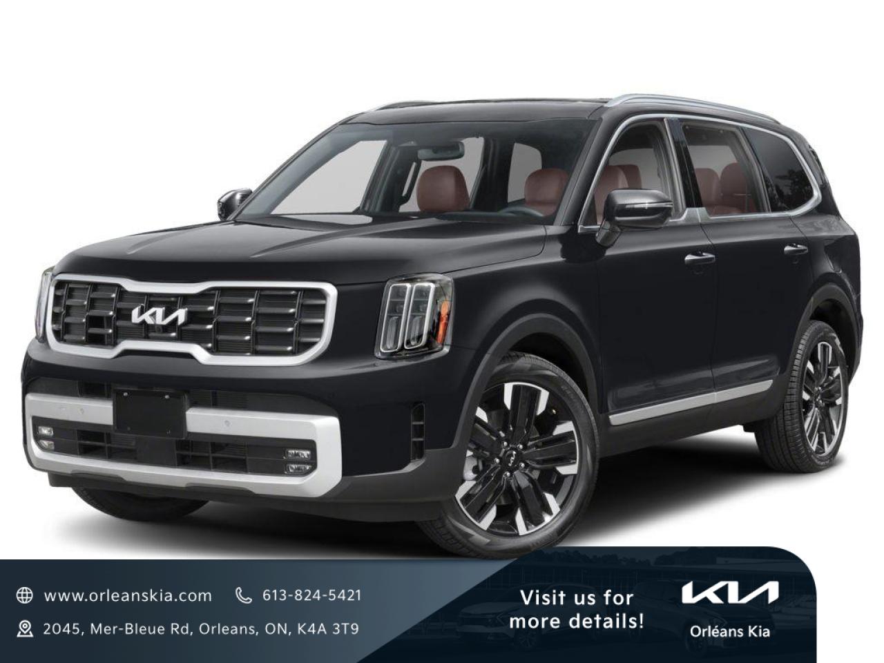 New 2025 Kia Telluride SX Limited w/Mahogany Interior ARRIVING SOON - AVAILABLE FOR RESERVATION for sale in Orleans, ON