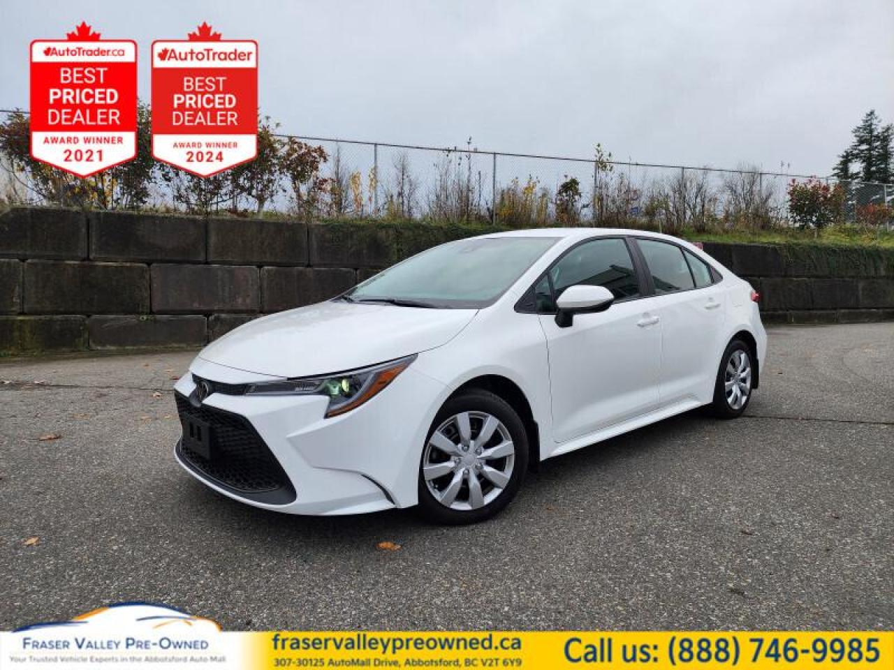 Used 2022 Toyota Corolla LE  Local, Clean History, CarPlay for sale in Abbotsford, BC