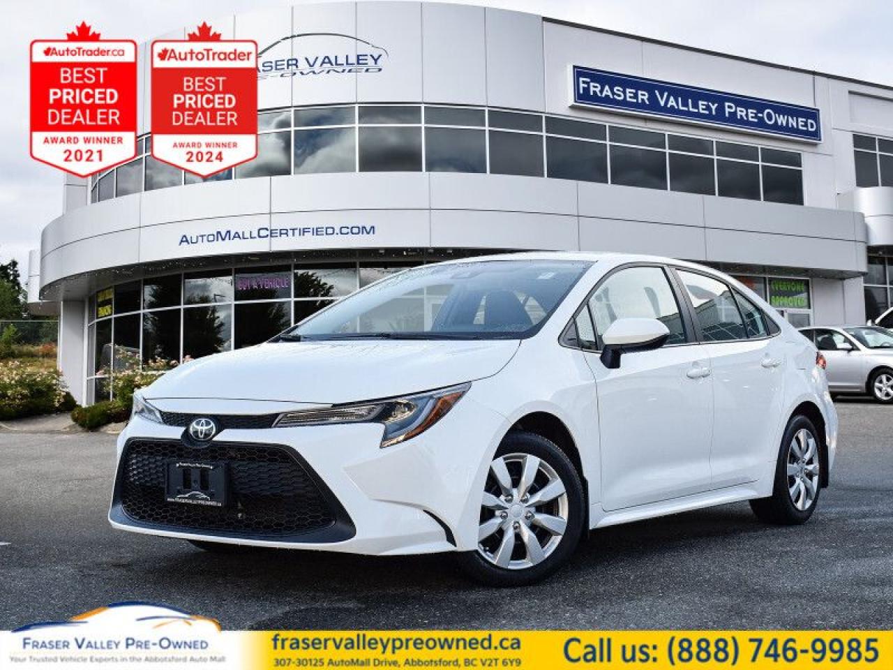 Used 2022 Toyota Corolla LE  Local, Clean History, CarPlay for sale in Abbotsford, BC